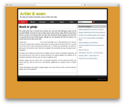 Theme WordPress Asteroid - artistscen.se Theme WordPress Asteroid - artistscen.se