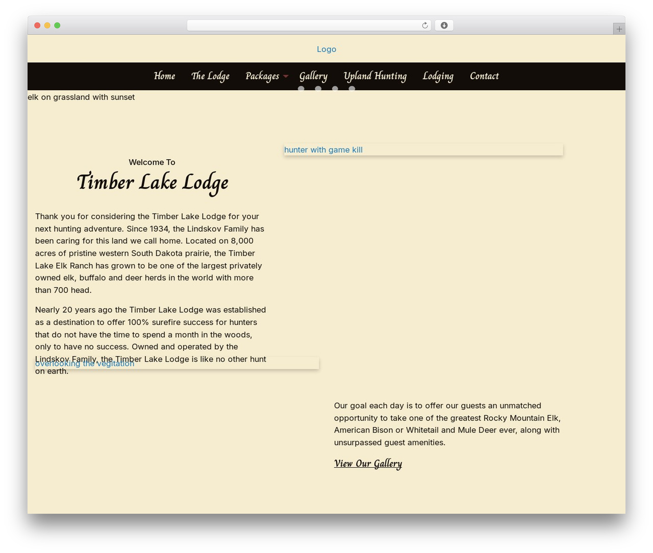 WordPress theme kdw-framework4 - timberlakelodge.com