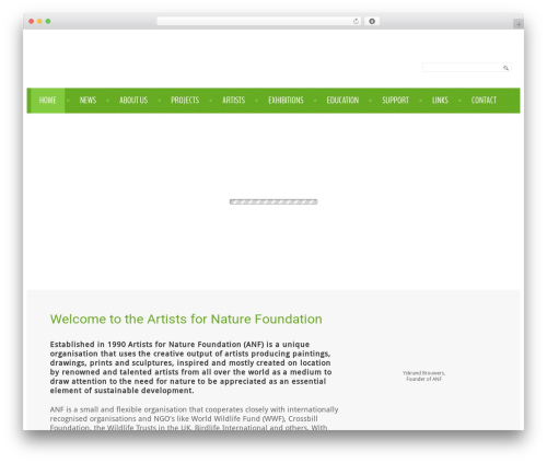 WP theme cherry - artistsfornature.com