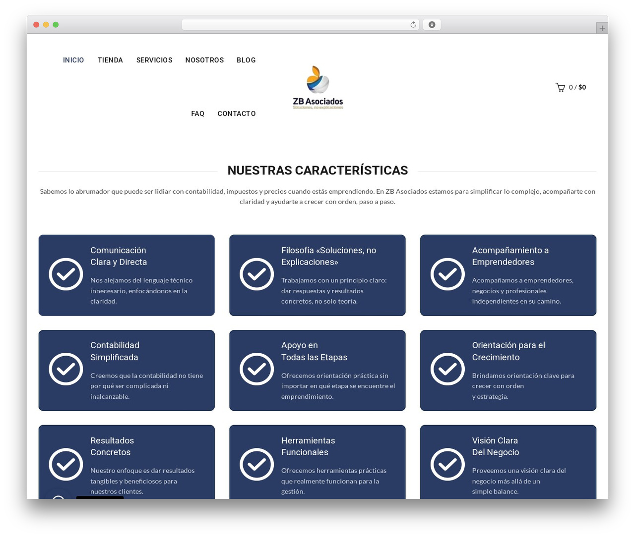 Basel theme WordPress - zbasociados.cl