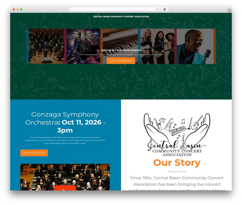 Coaching Pro WordPress theme design - communityconcertsml.com