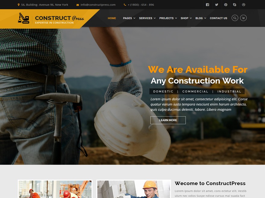 Constructpress WP theme Constructpress WP theme