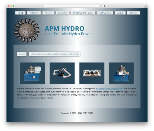 Custom Theme WordPress theme - apmhydro.com
