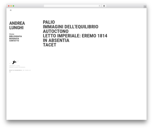 Editor theme WordPress portfolio - andrealunghi.it