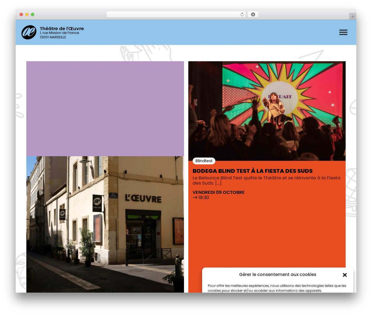 Genesis WordPress theme - theatre-oeuvre.com
