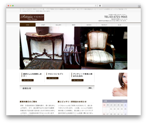 Really simple calendar WordPress plugin - astraia-hairdesign.com