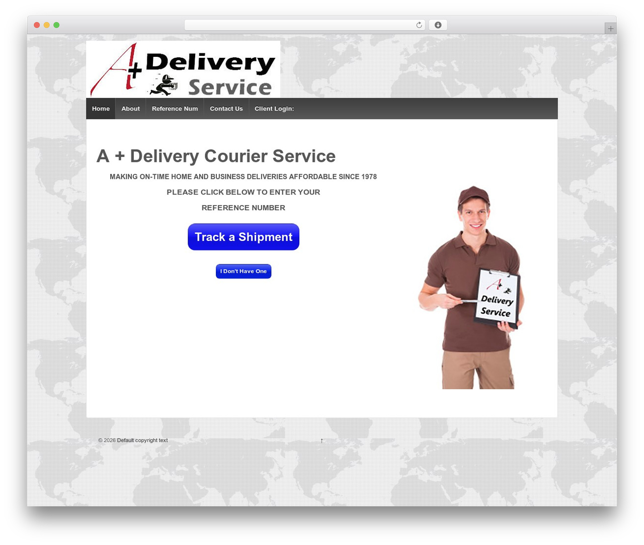 Responsive WordPress theme - aplusdelivery.net