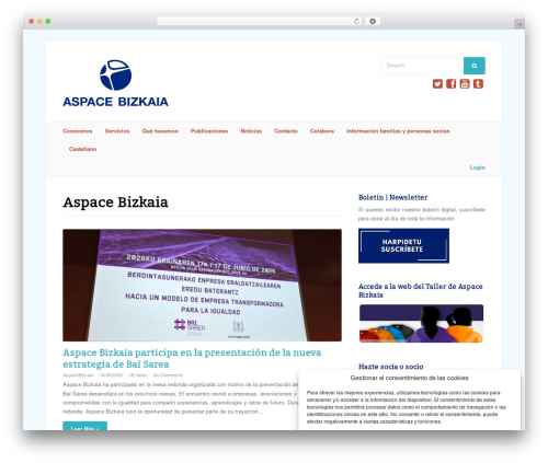Theme WordPress Plexus - aspacebizkaia.org