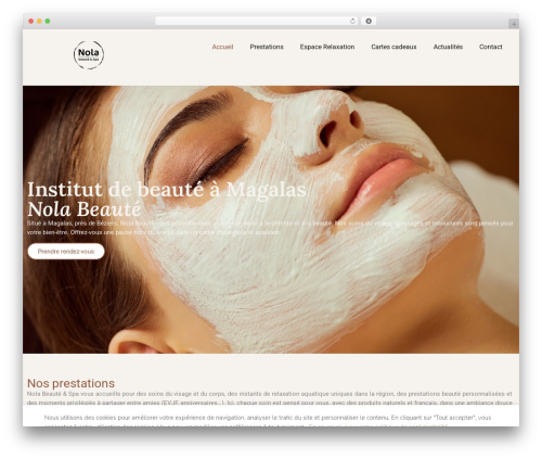 WordPress theme Ample - nolabeaute.fr
