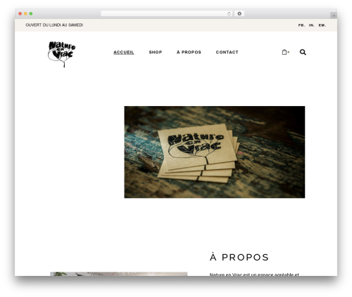 Bottanika core WordPress plugin - natureenvrac.ch