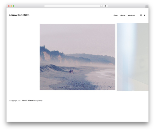 WordPress theme Superba - samwilsonfilm.com