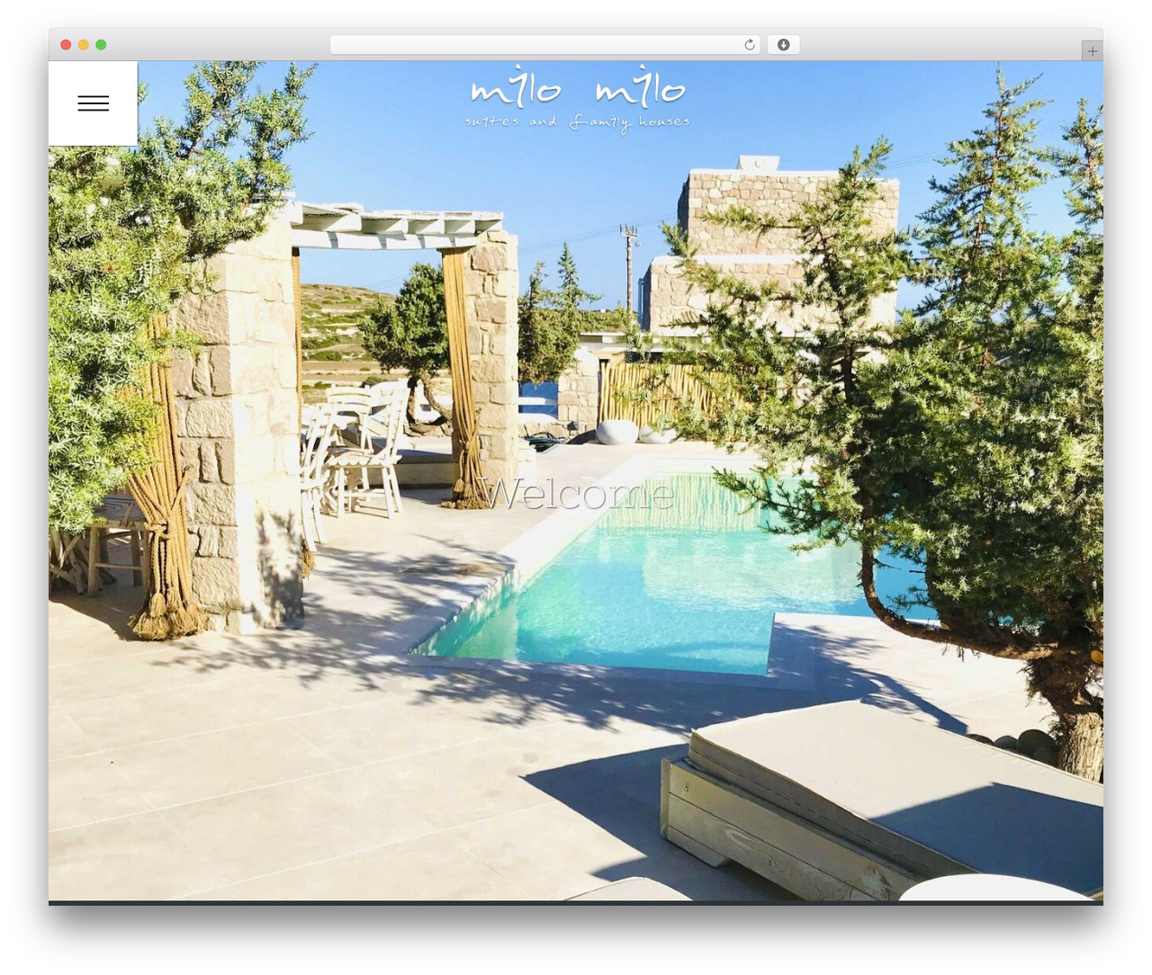 WordPress theme Codibee Theme - milomilosuites.gr