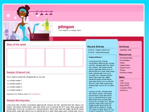 WordPress website theme plingon WordPress website theme plingon