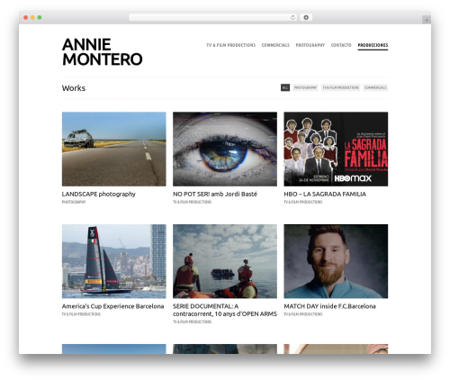 Workality Premium WordPress theme - anniemontero.com