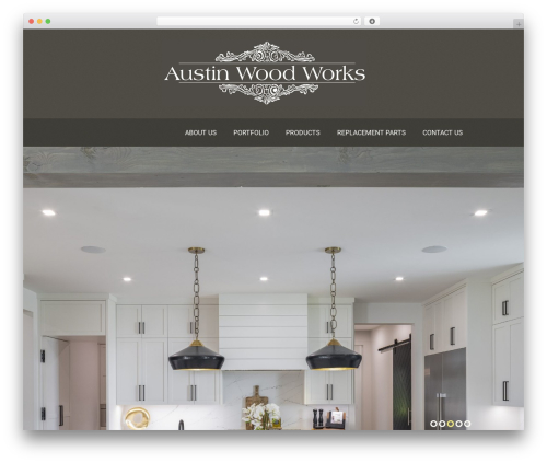 cherry WordPress theme - austinwoodworks.com
