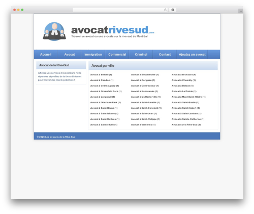 DirectoryPress WordPress theme - avocatrivesud.com