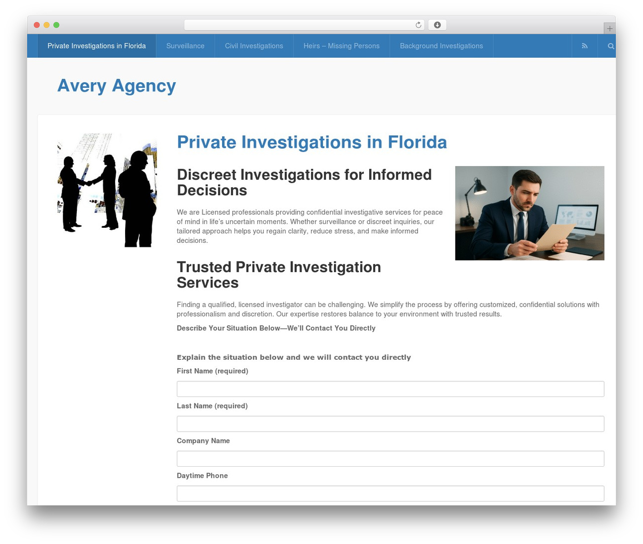Express WordPress theme - averyinvestigations.com Express WordPress theme - averyinvestigations.com