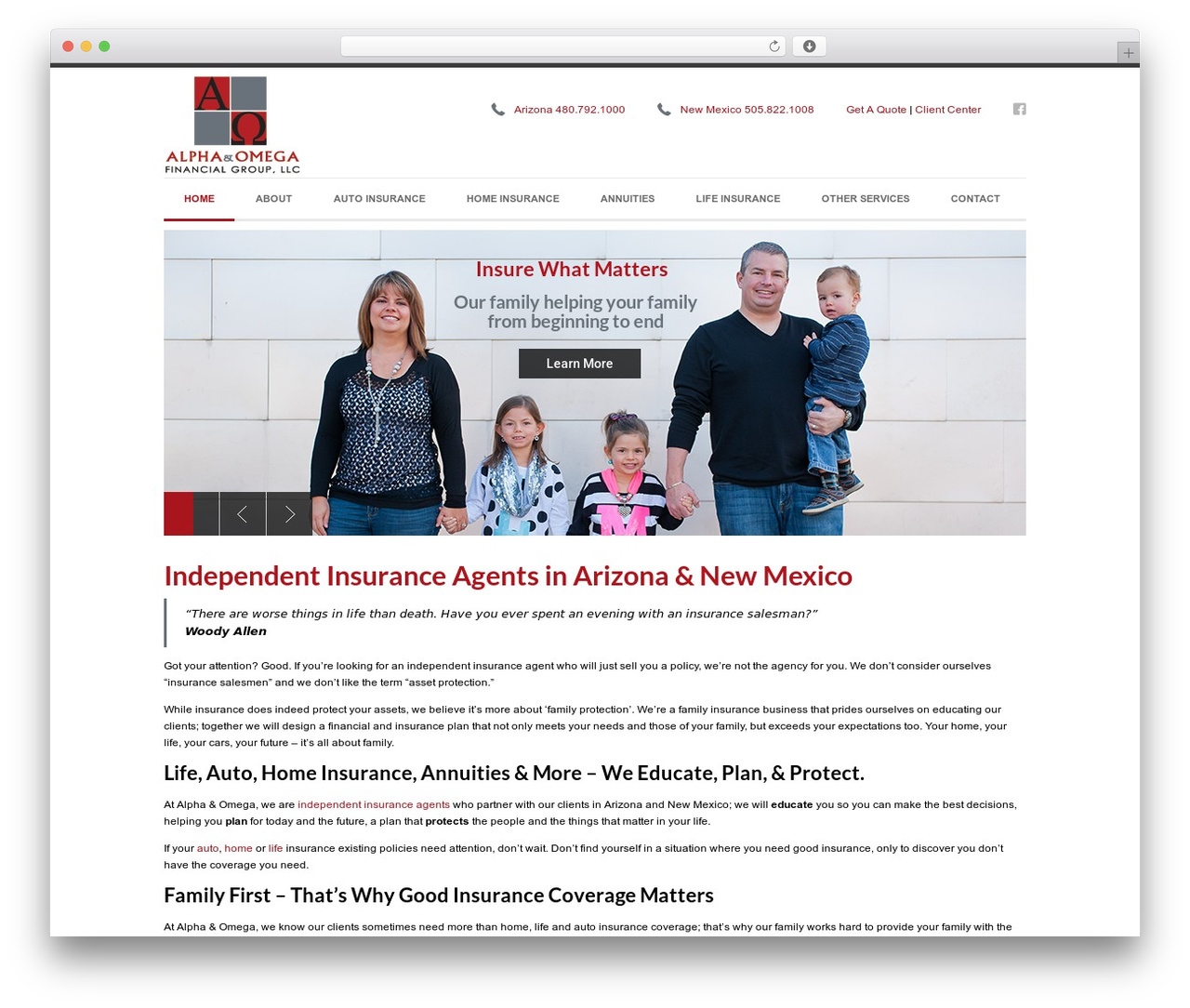 Goodwork theme WordPress - aomegainsurance.com