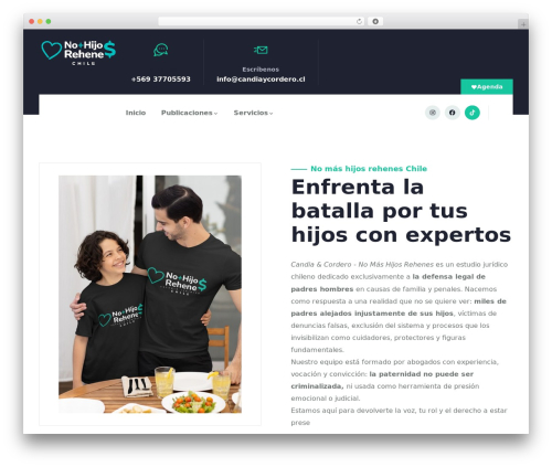 Halpes WordPress theme - www.nomashijosrehenes.cl