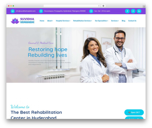 Medixi WordPress website theme - suvidhahospital.com