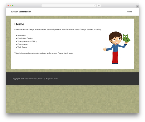 Responsive WordPress theme free download - arrashthearcher.com