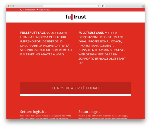 WordPress theme Divi - fulltrust.ch