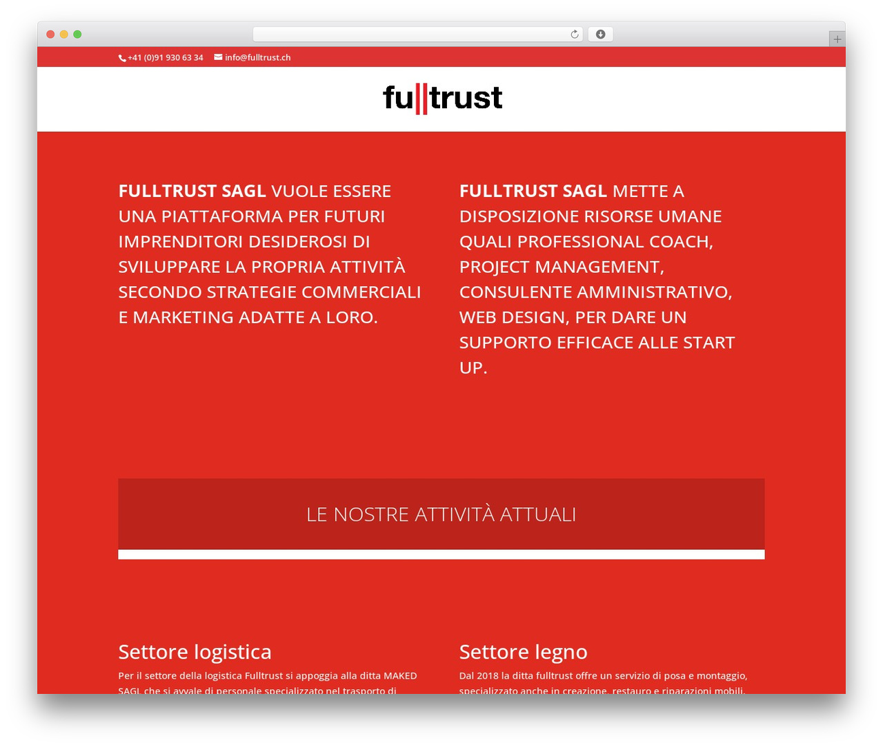 WordPress theme Divi - fulltrust.ch