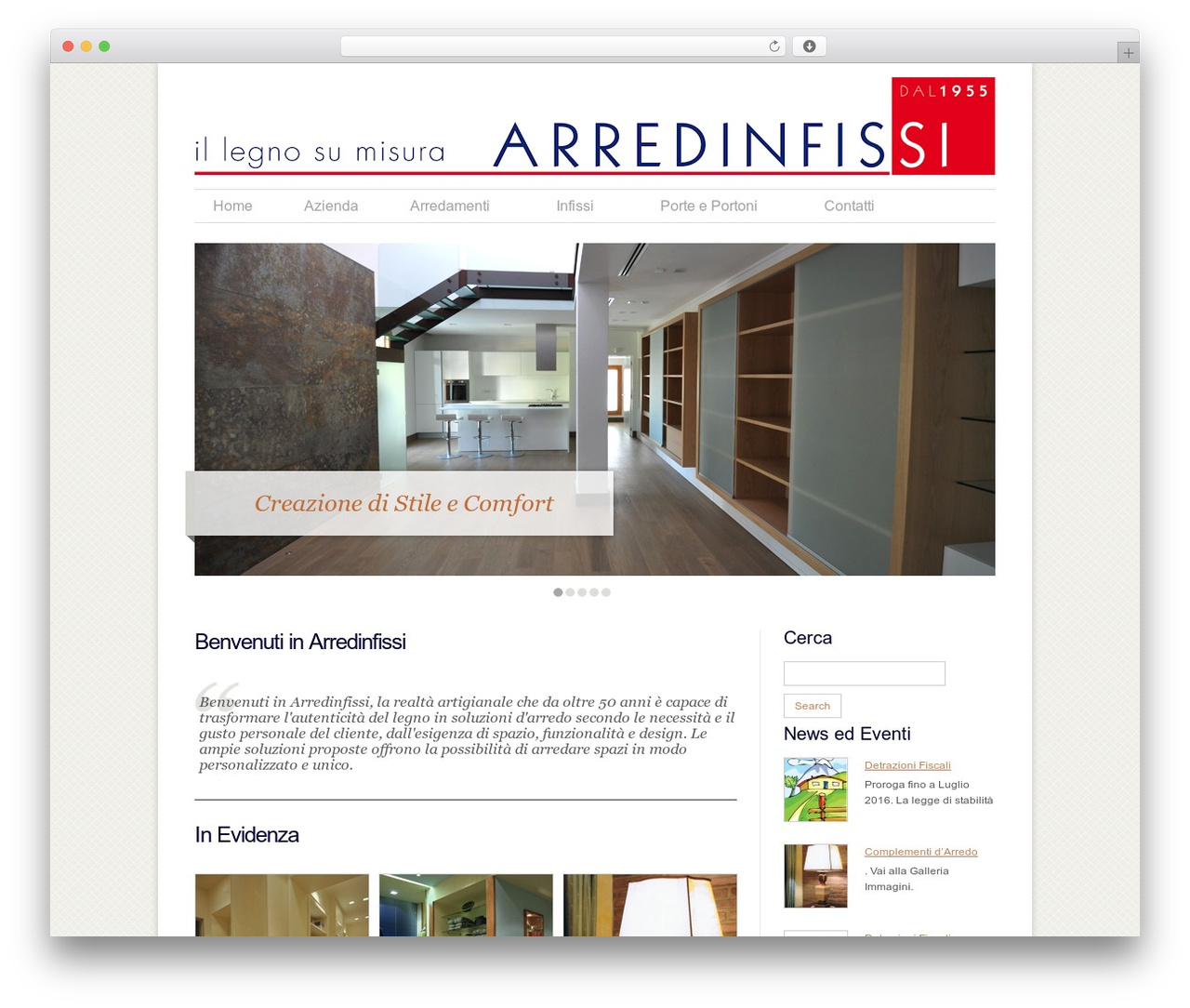 WordPress website theme WordPress Theme Number - arredinfissi.com