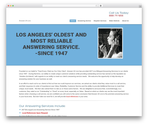 Answer24live.com premium WordPress theme - answer24live.com