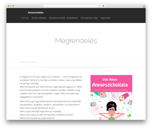 Fable WordPress website theme - anyapszichologia.hu