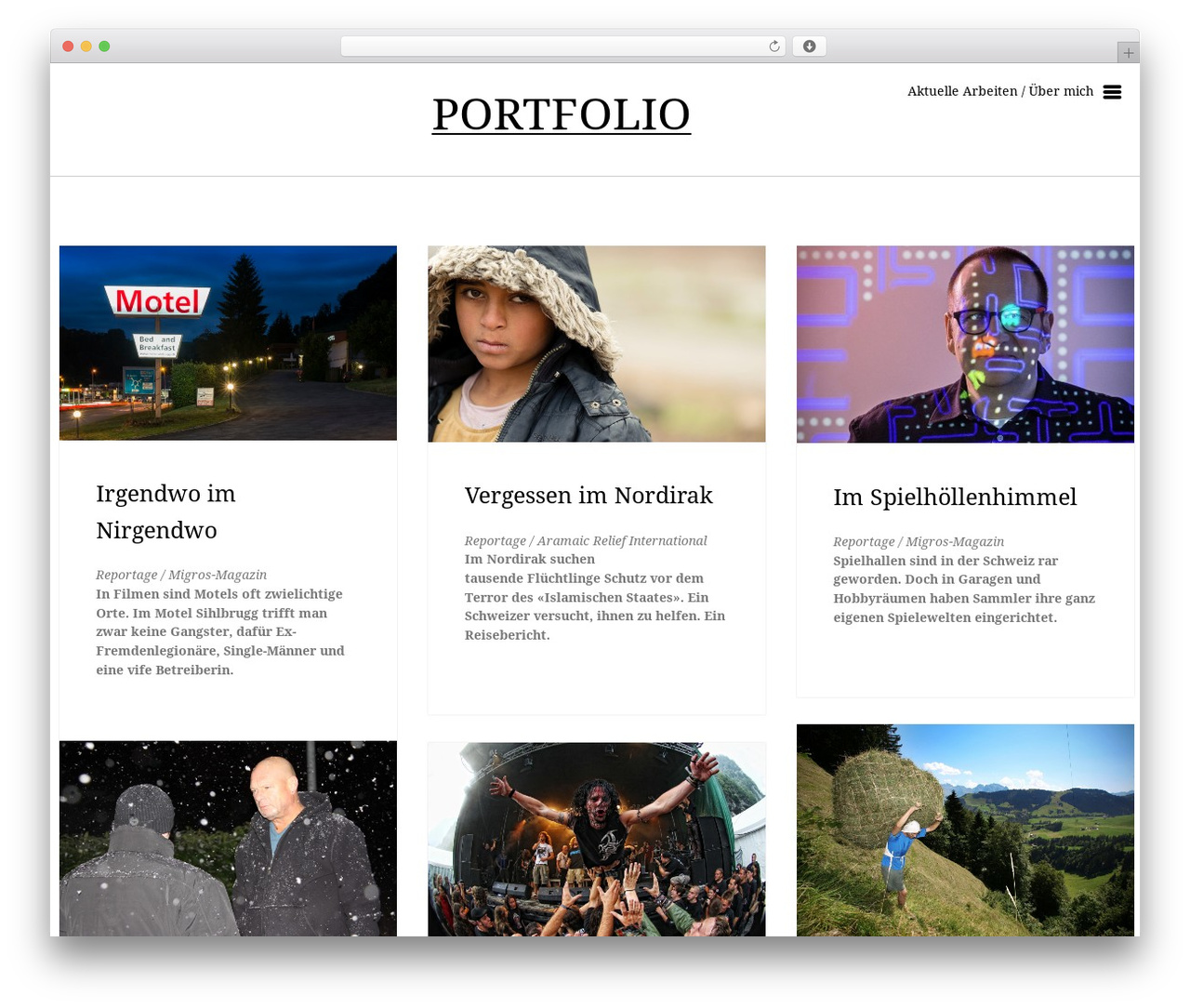 Fall WordPress theme - andreasbaettig.com