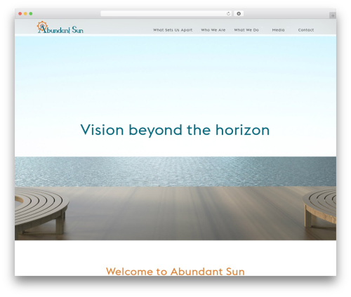 Foundry WordPress theme - abundantsun.com