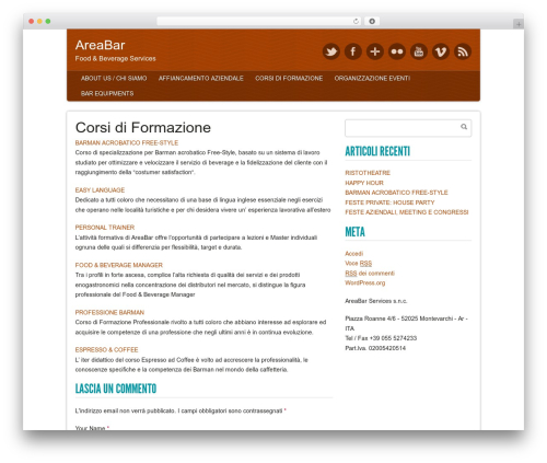 Origin Lite WordPress theme - areabar.it
