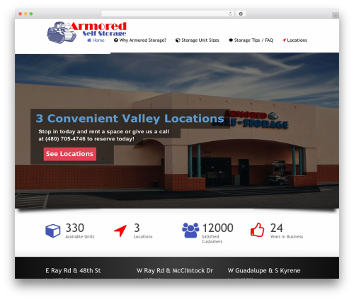 Striking MultiFlex & Ecommerce Responsive WordPress Theme WordPress shop theme - armoredstorage.com