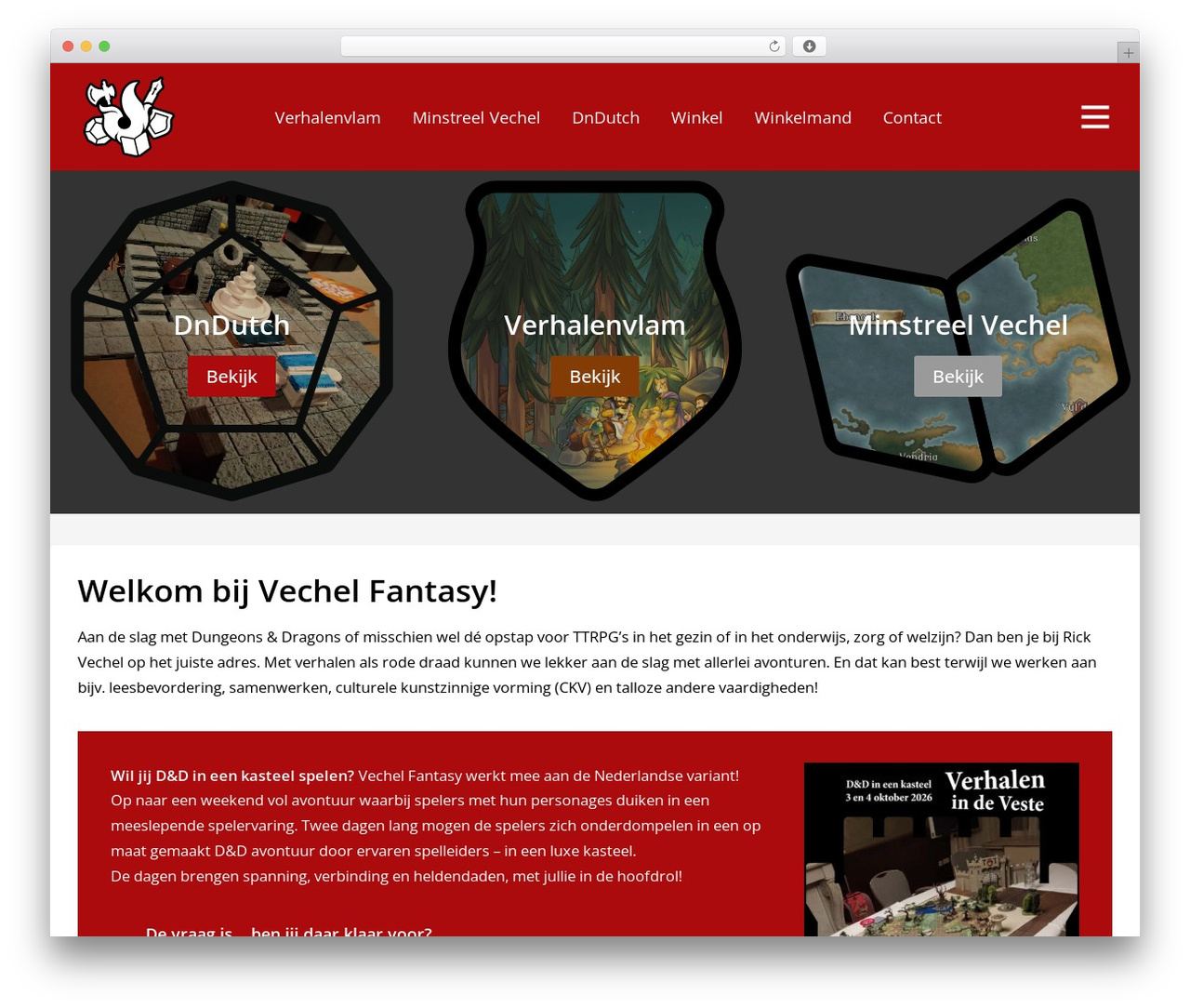 Uncode theme WordPress - vechelfantasy.com