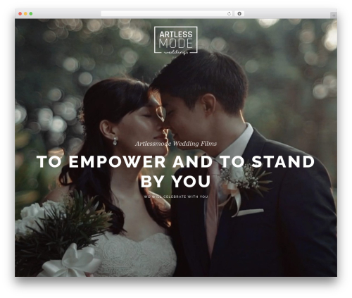 willow WordPress wedding theme - artlessmode.com