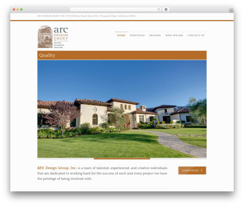 WordPress theme Arc Design Theme - arcdesigngroup.net