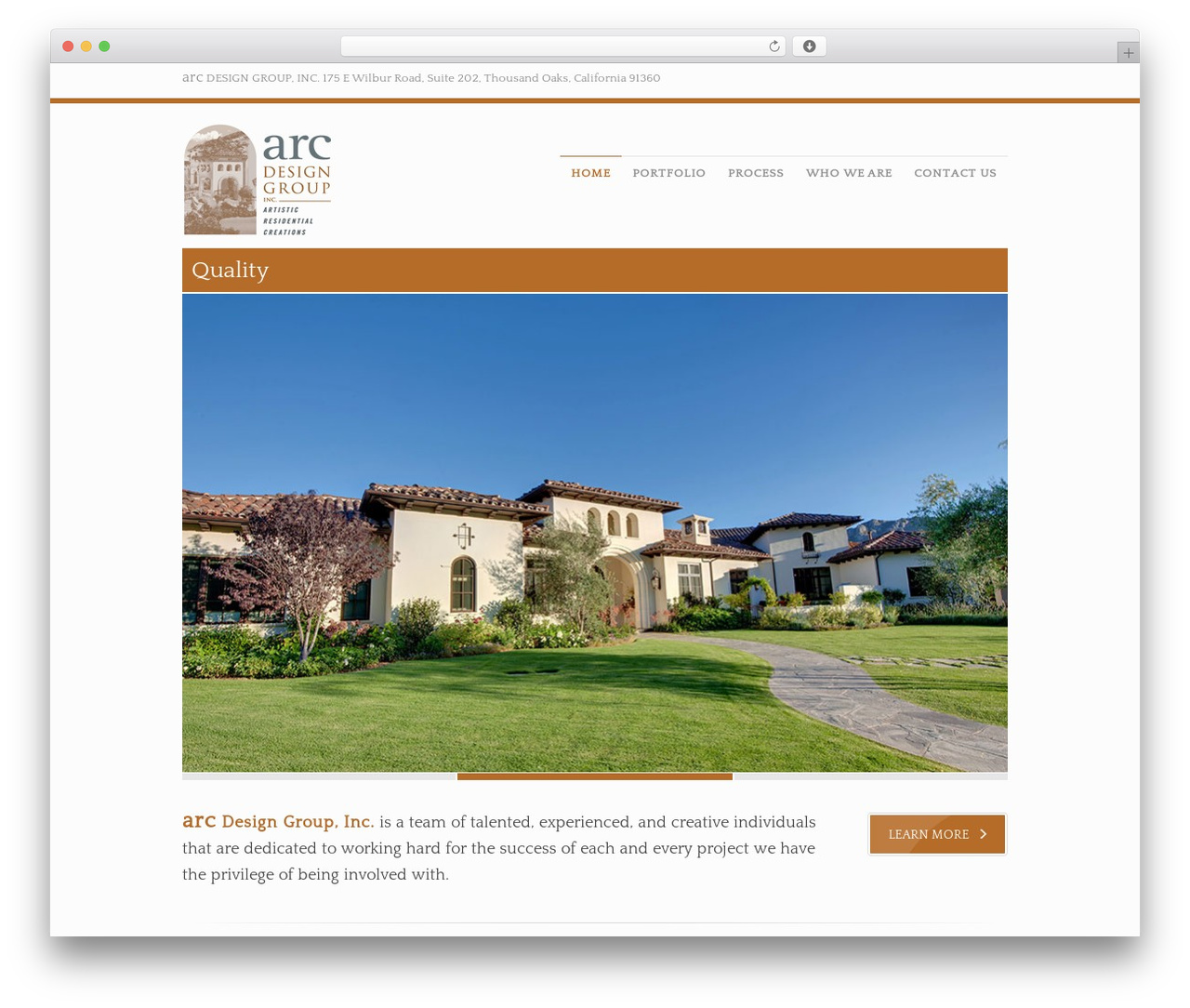 WordPress theme Arc Design Theme - arcdesigngroup.net