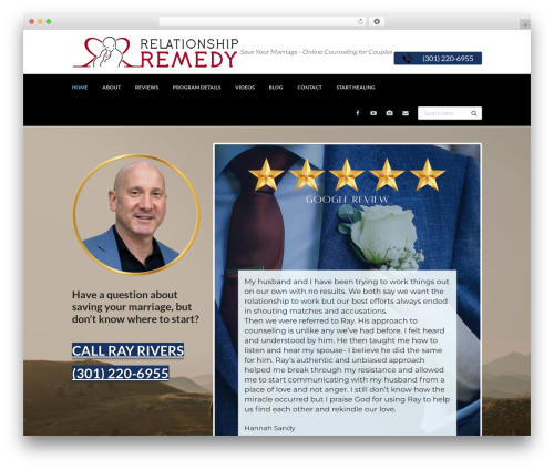 WordPress theme Genesis - relationshipremedynow.com