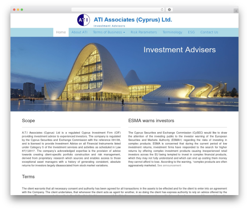 WPBootstrap WP theme - atiassociates.com