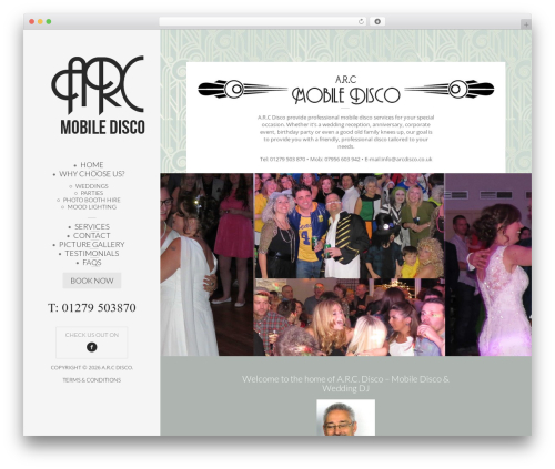 ARC Disco WordPress store theme - arcdisco.co.uk