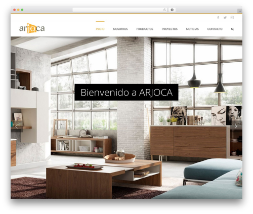 Arjoca WordPress theme - arjocainteriorismo.com