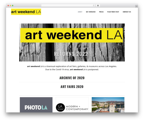 Sortable post grid WordPress plugin - artweekendla.com