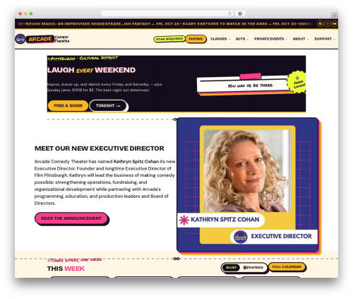 Events calendar modules for divi WordPress plugin - arcadecomedytheater.com