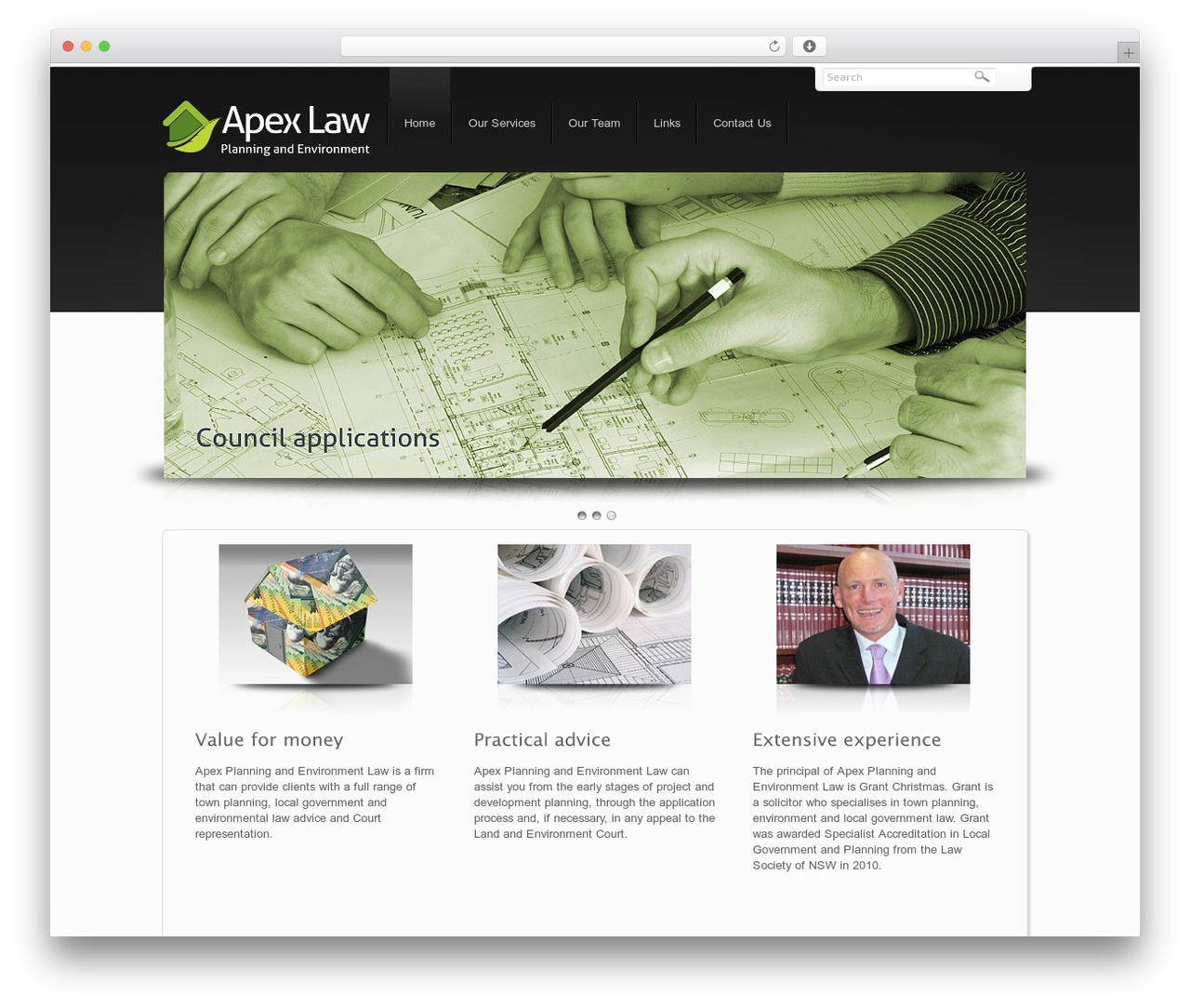 DynamiX WordPress theme - apexlaw.com.au