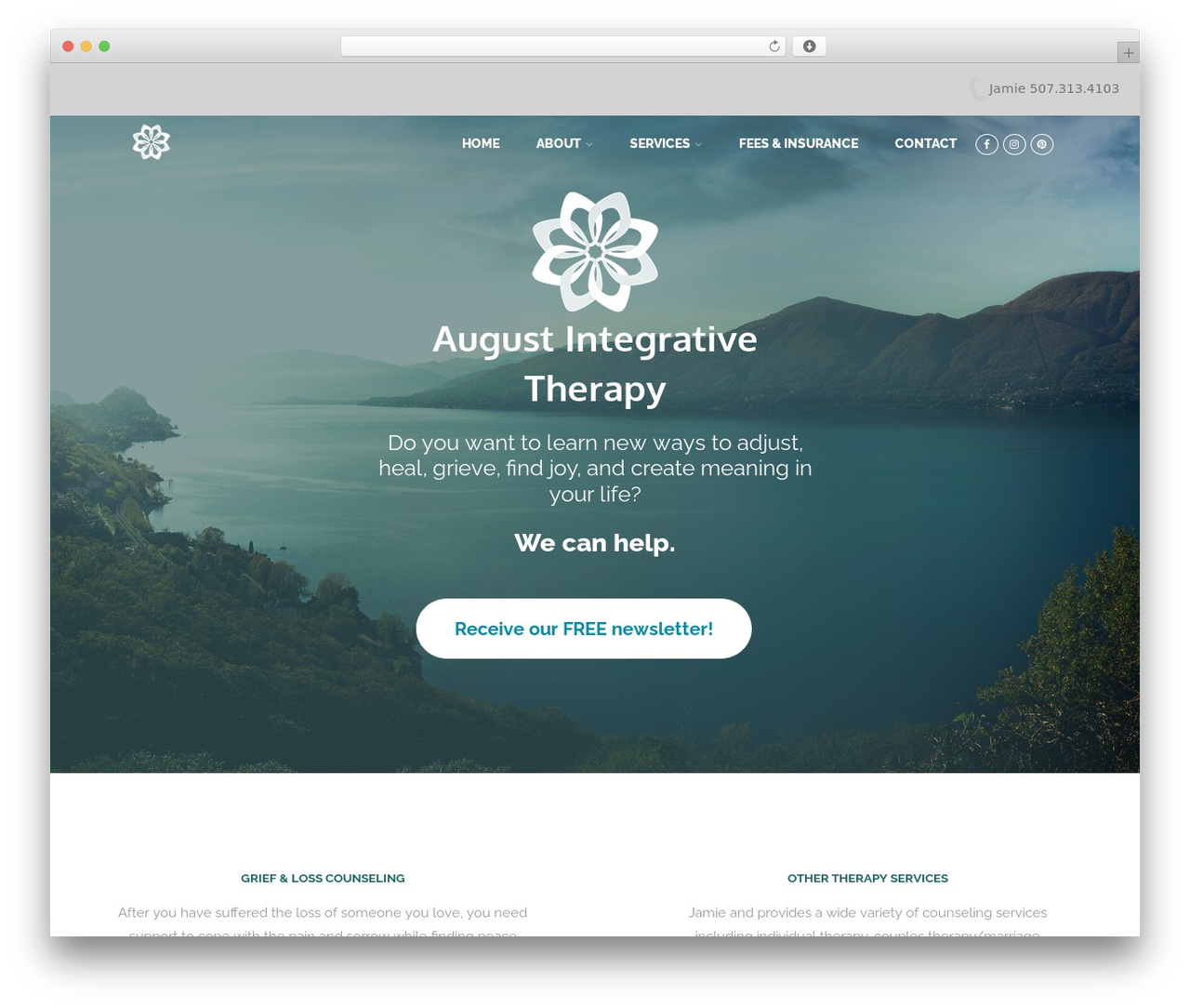 Optimizer PRO WordPress website theme - augustintegrativetherapy.com