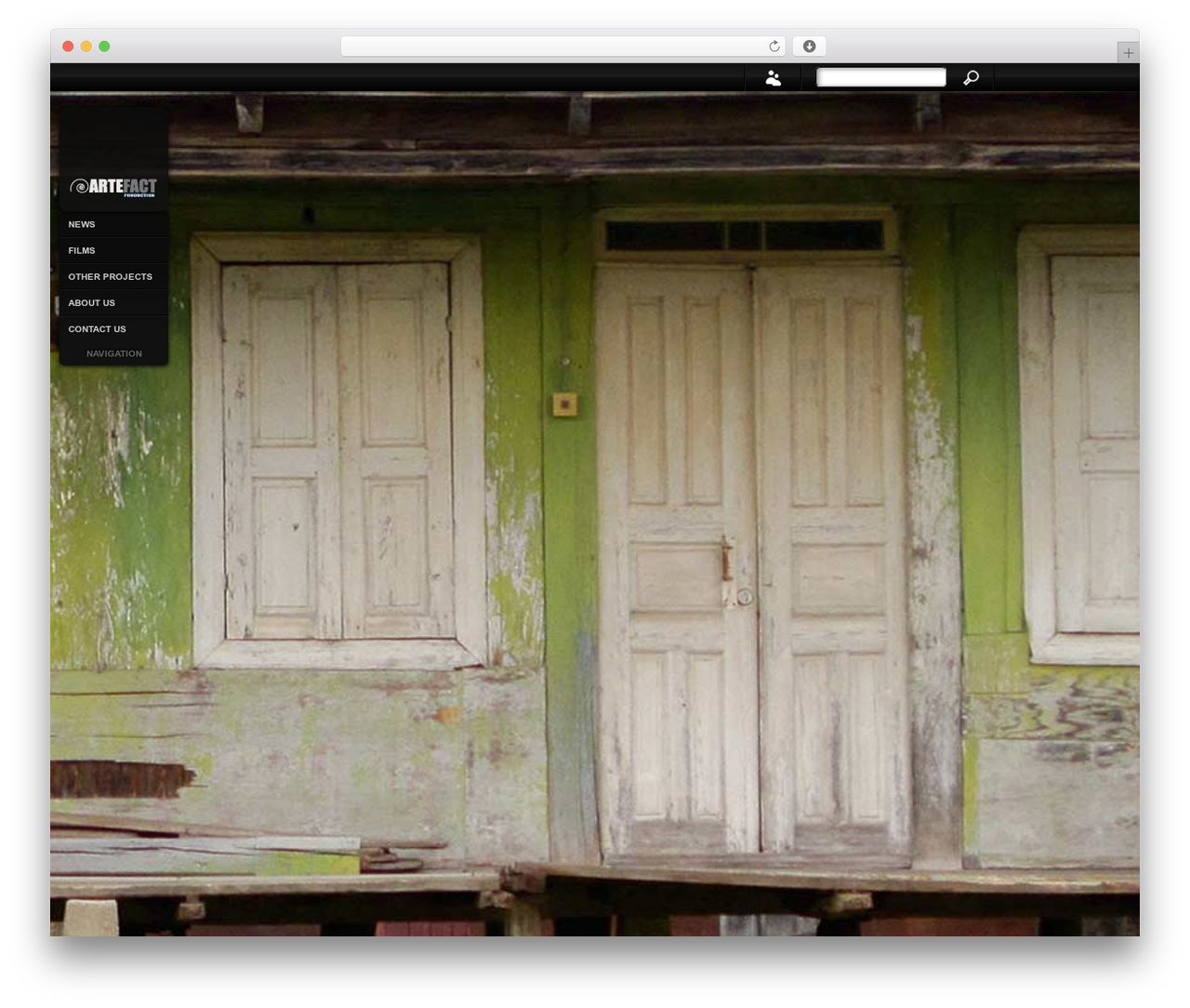 Sideways theme WordPress - artefact.ge
