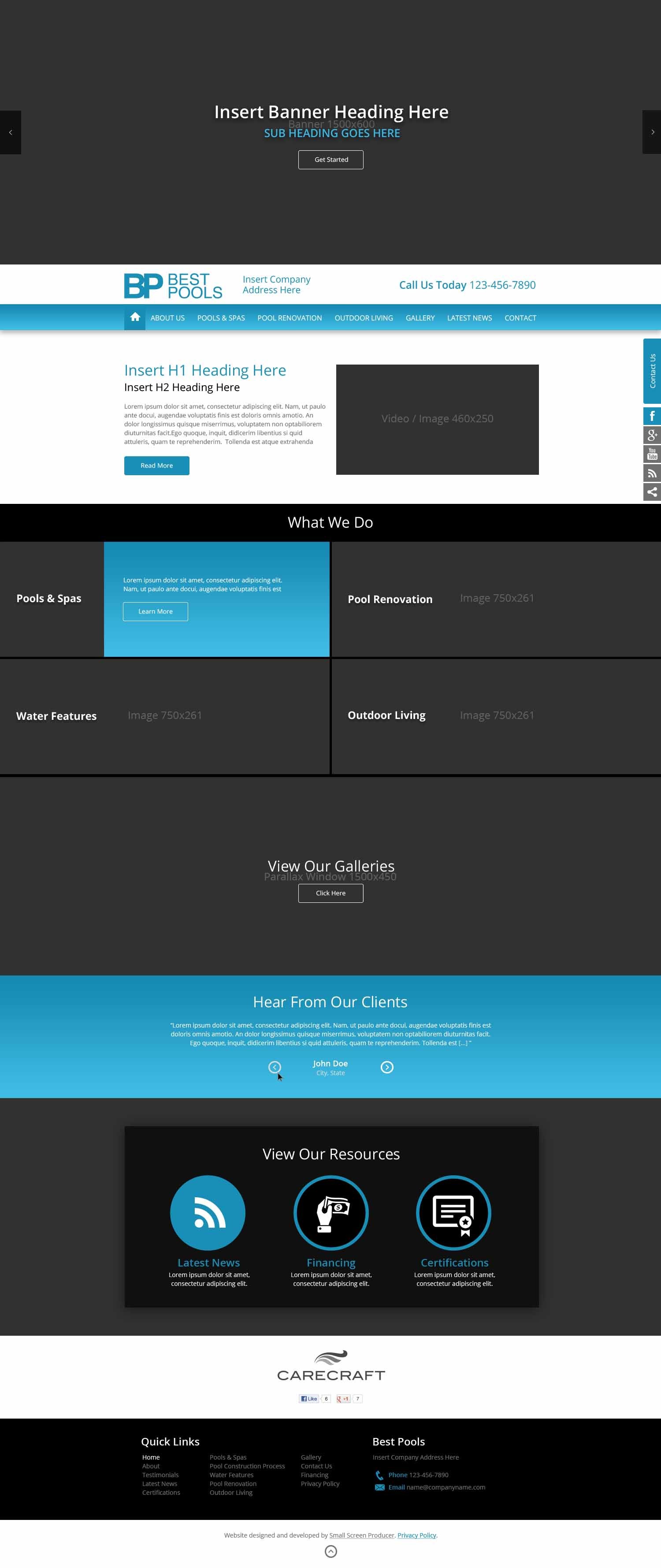 Template D WordPress theme design by the SSP team