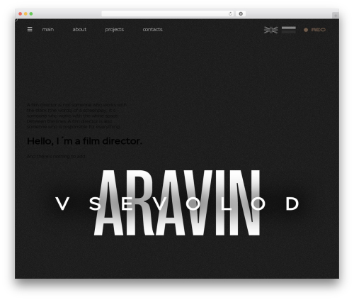 Theme WordPress Aravin - aravin.ru