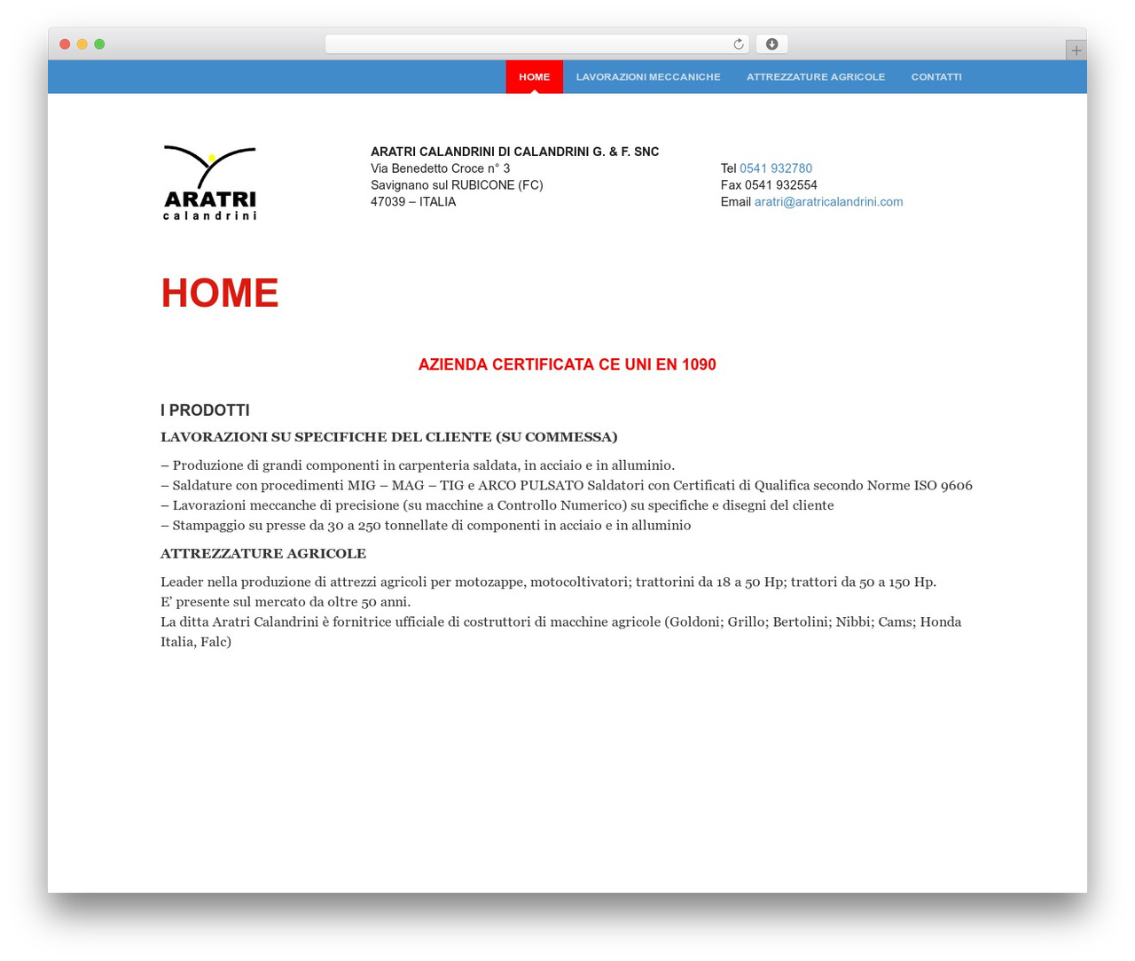 WordPress theme Bootstrap Canvas WP - aratricalandrini.com